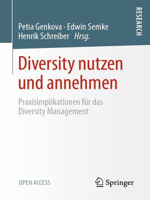 cover image of Diversity nutzen und annehmen